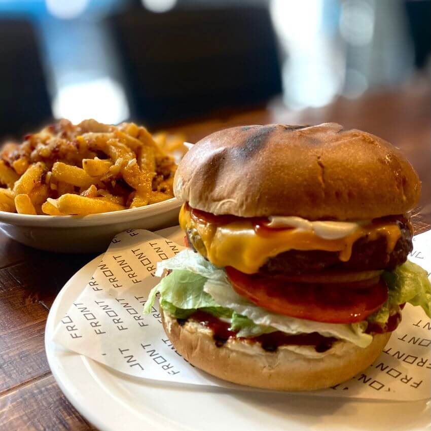Loaded Fries for Lunch at Front