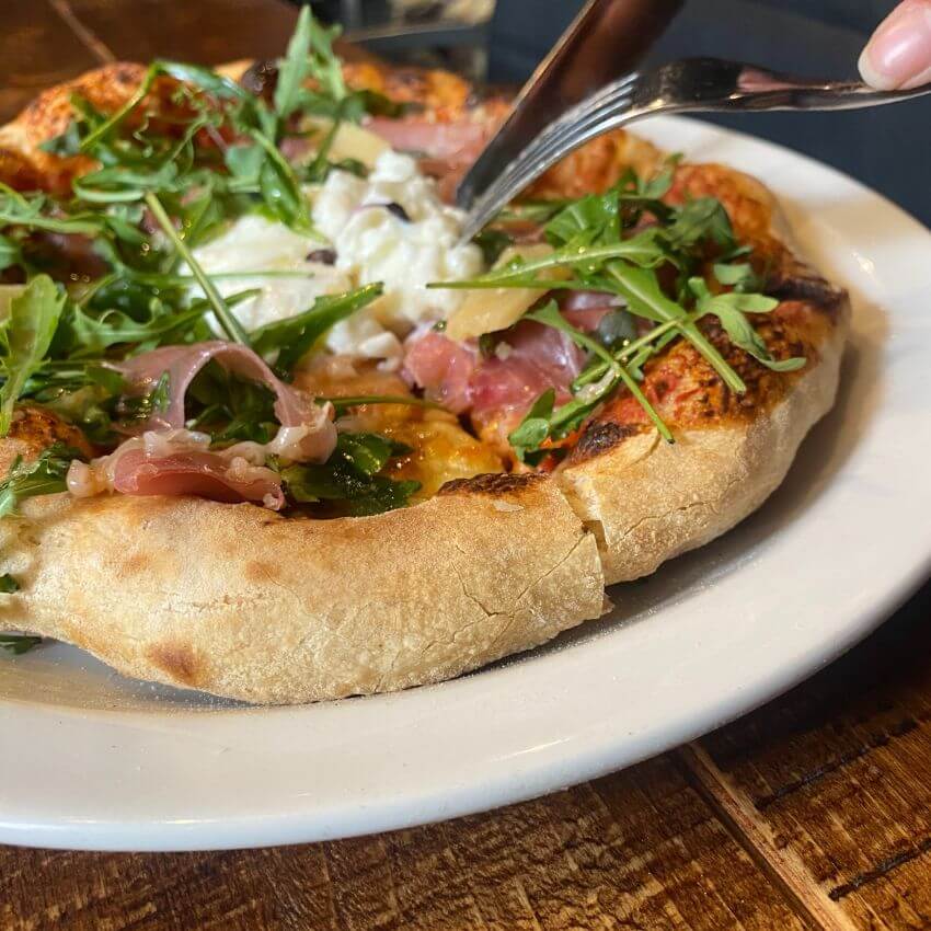 Parma Rocket Pizza for Lunch at Front