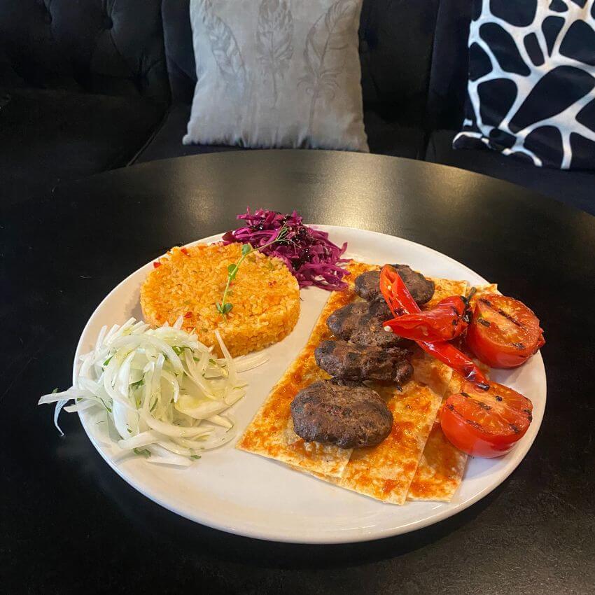 Beef Kofta for Lunch at Front