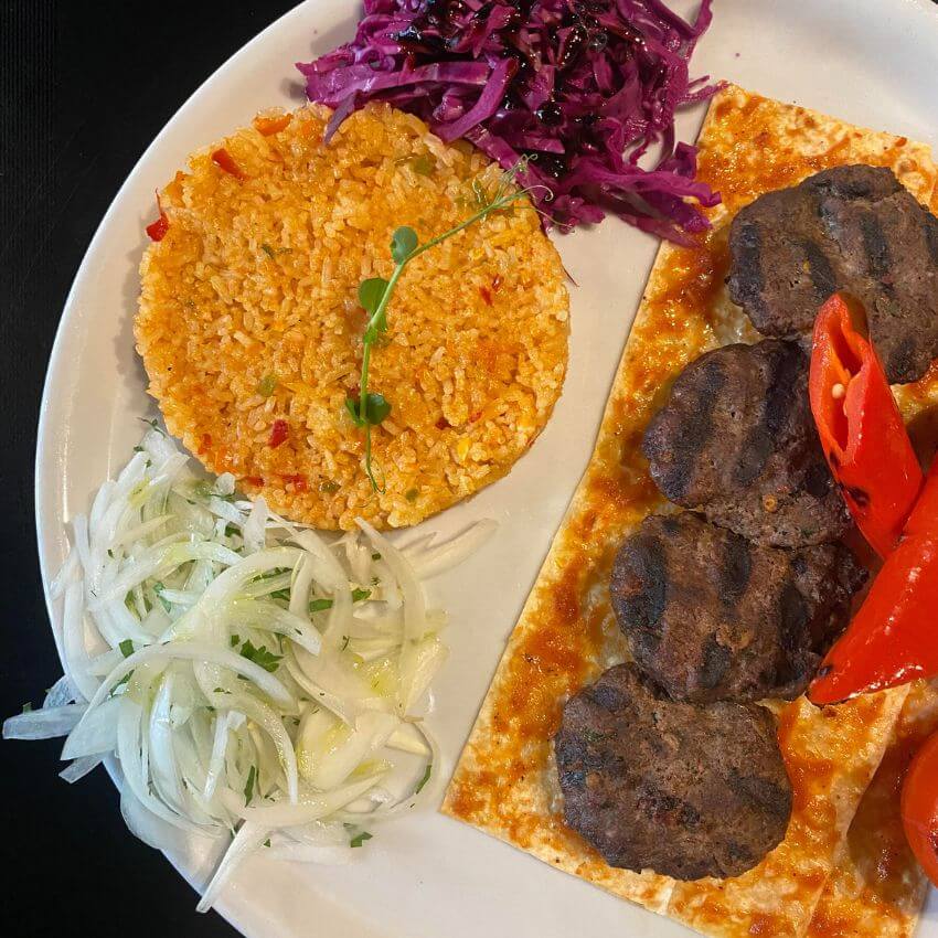 Beef Kofta for Lunch at Front