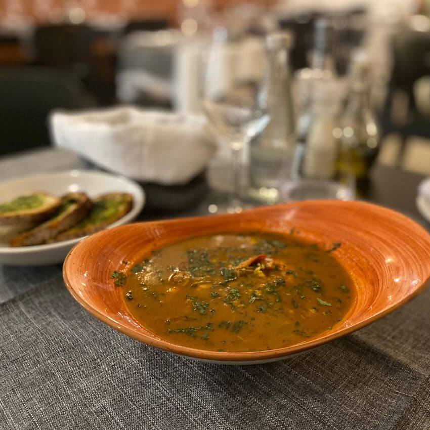 Signature Fish Soup at Vini e Capricci