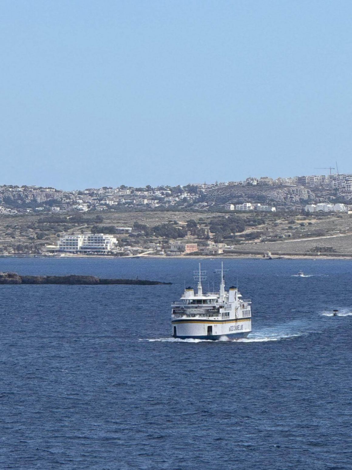 Views of the ferry in Gozo
