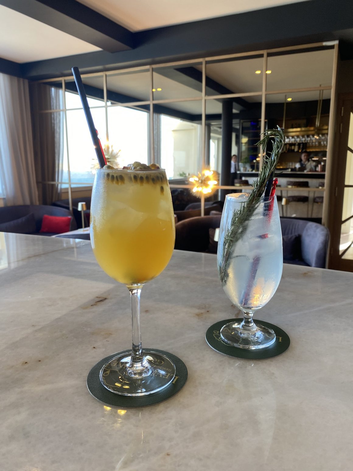 'Grand Level 9' and 'Rakahanga' cocktails