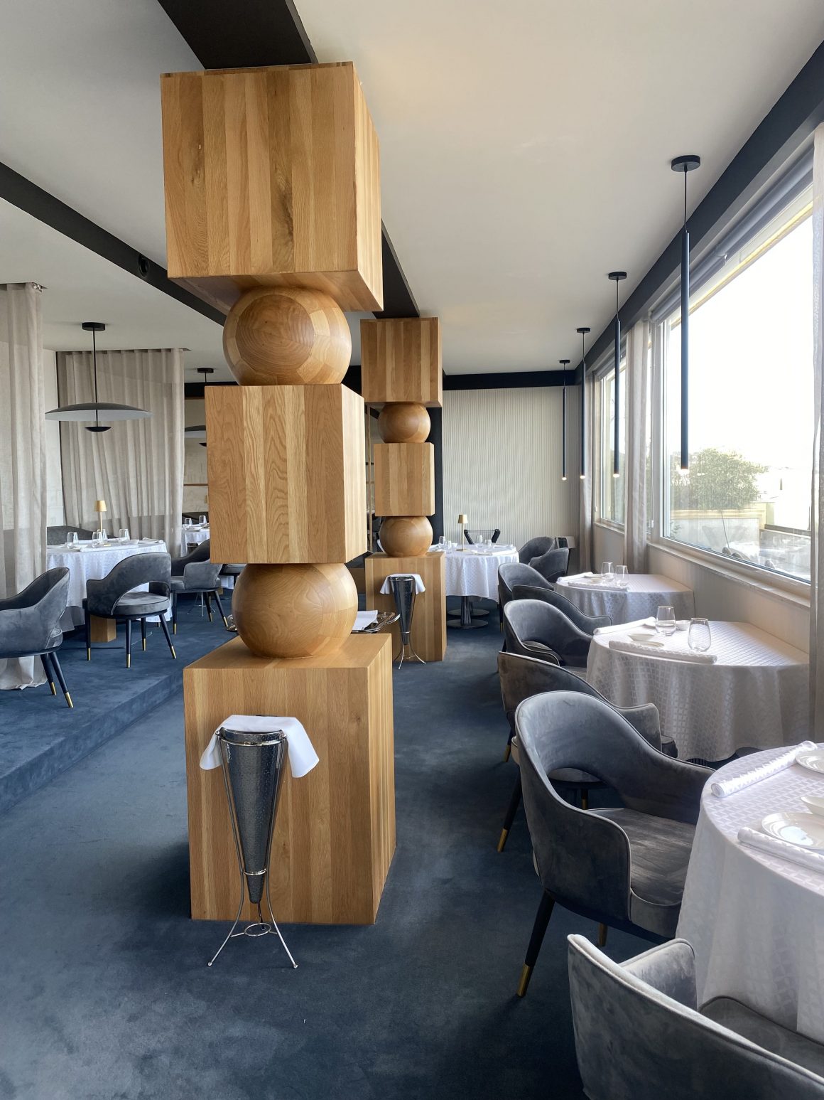 inside the restaurant at Level Nine