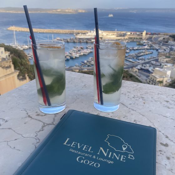 cocktail happy hour at level nine
